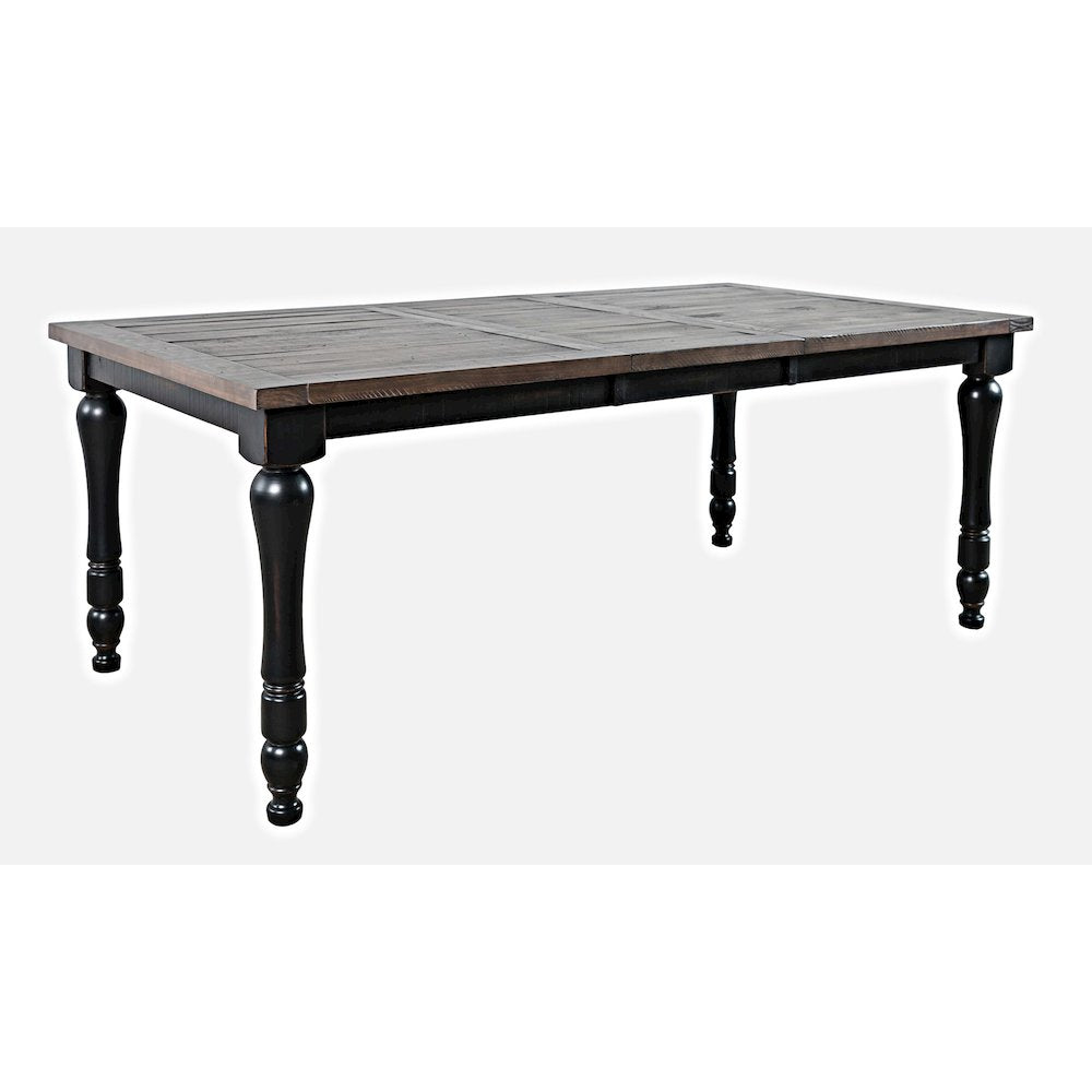 Madison County Rustic Reclaimed Solid Wood Farmhouse 78" Extension Dining Table