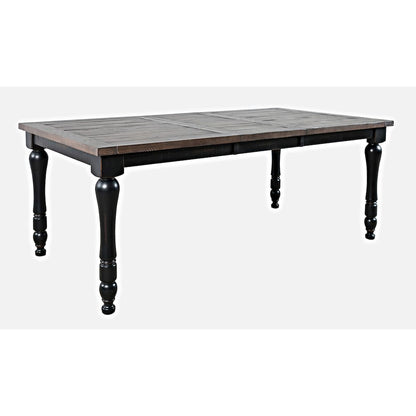 Madison County Rustic Reclaimed Solid Wood Farmhouse 78" Extension Dining Table