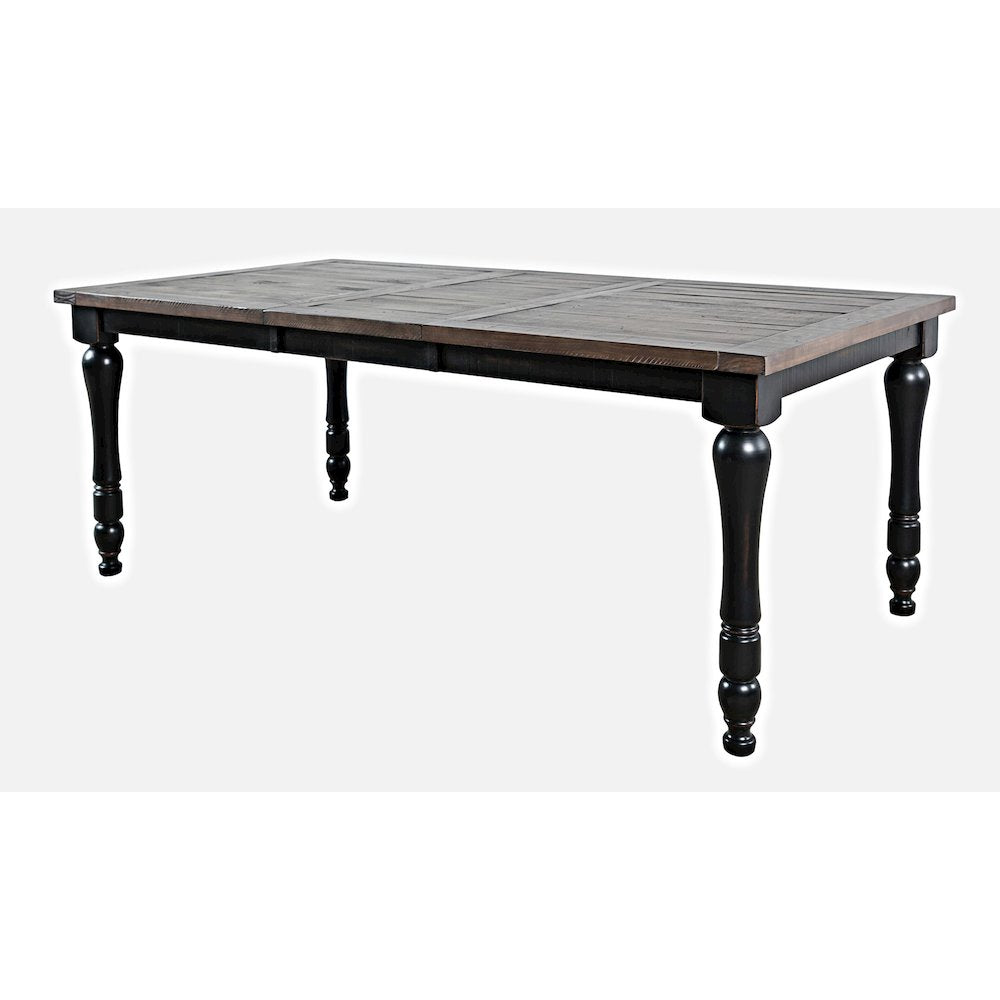 Madison County Rustic Reclaimed Solid Wood Farmhouse 78" Extension Dining Table