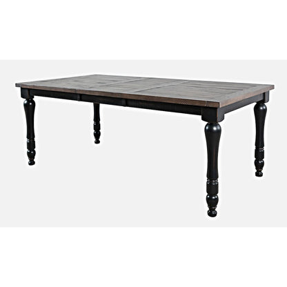 Madison County Rustic Reclaimed Solid Wood Farmhouse 78" Extension Dining Table