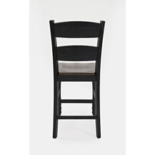 Rustic Reclaimed Pine Farmhouse Ladderback Counter Stool (Set of 2)