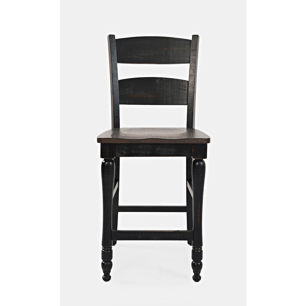 Reclaimed Pine 72" Farmhouse Counter Height Seven-Piece Dining Set