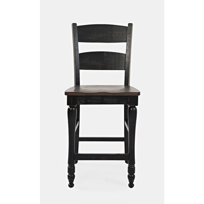 Reclaimed Pine 72" Farmhouse Counter Height Seven-Piece Dining Set