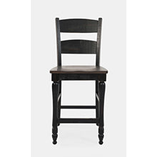 Rustic Reclaimed Pine Farmhouse Ladderback Counter Stool (Set of 2)