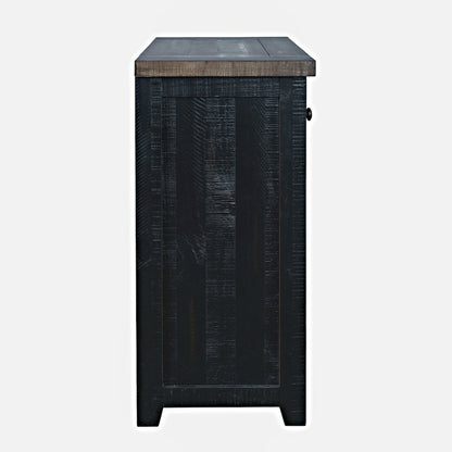 Solid Wood Rustic 32" Farmhouse Electric Fireplace Console TV Stand