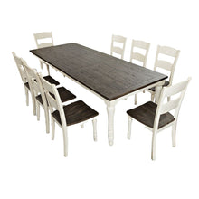 Madison County Reclaimed Pine 106" Farmhouse Nine-Piece Dining Set