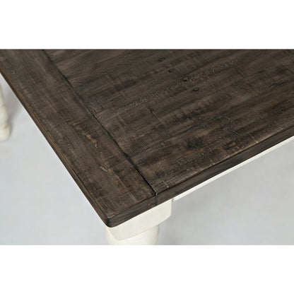 Madison County Rustic Reclaimed Pine Farmhouse Rectangle Extension Dining Table