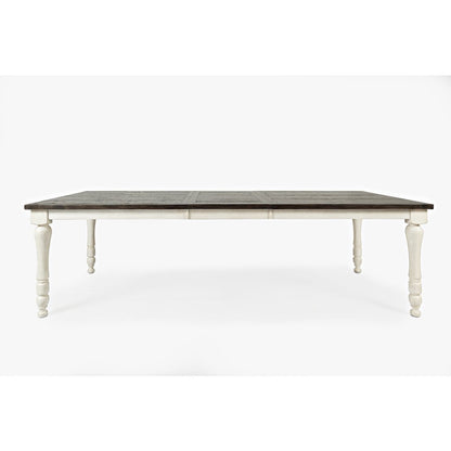 Madison County Rustic Reclaimed Pine Farmhouse Rectangle Extension Dining Table