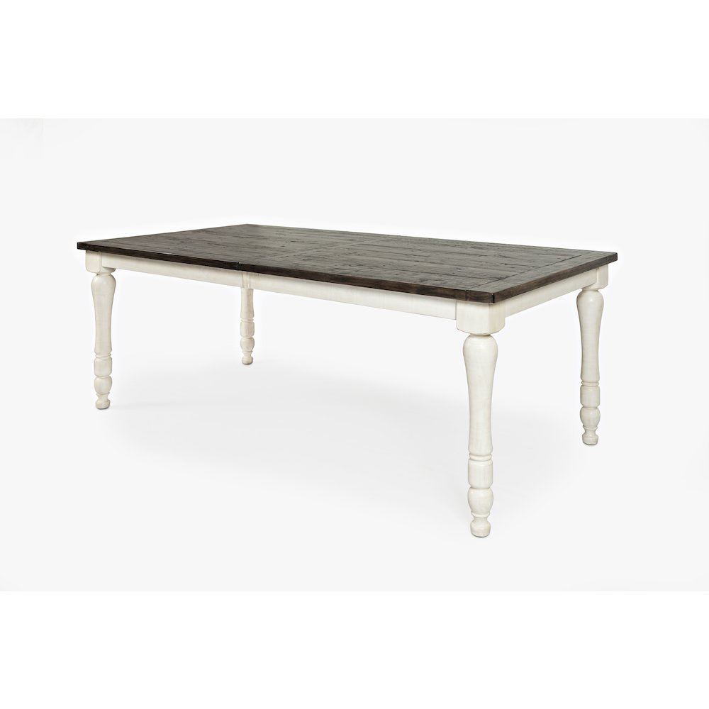 Madison County Rustic Reclaimed Pine Farmhouse Rectangle Extension Dining Table