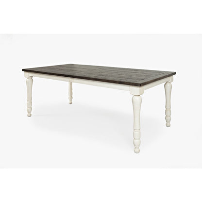 Madison County Rustic Reclaimed Pine Farmhouse Rectangle Extension Dining Table