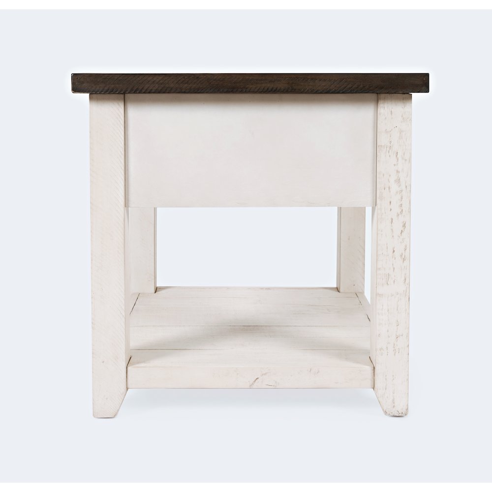 Madison County Rustic Reclaimed Pine Farmhouse Harris End Table