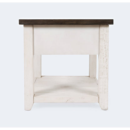 Madison County Rustic Reclaimed Pine Farmhouse Harris End Table