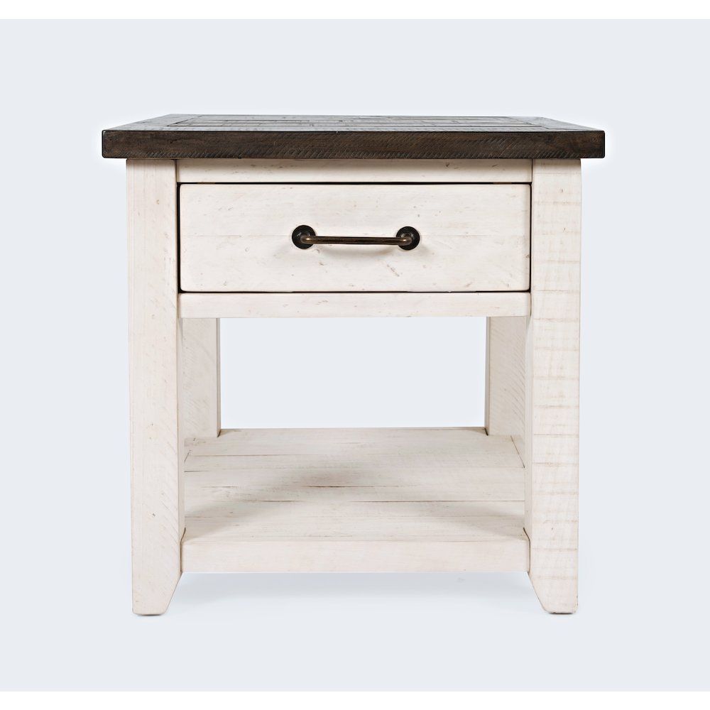 Madison County Rustic Reclaimed Pine Farmhouse Harris End Table