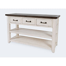 Madison County Rustic Reclaimed Pine Farmhouse Harris 50" Sofa Console Table