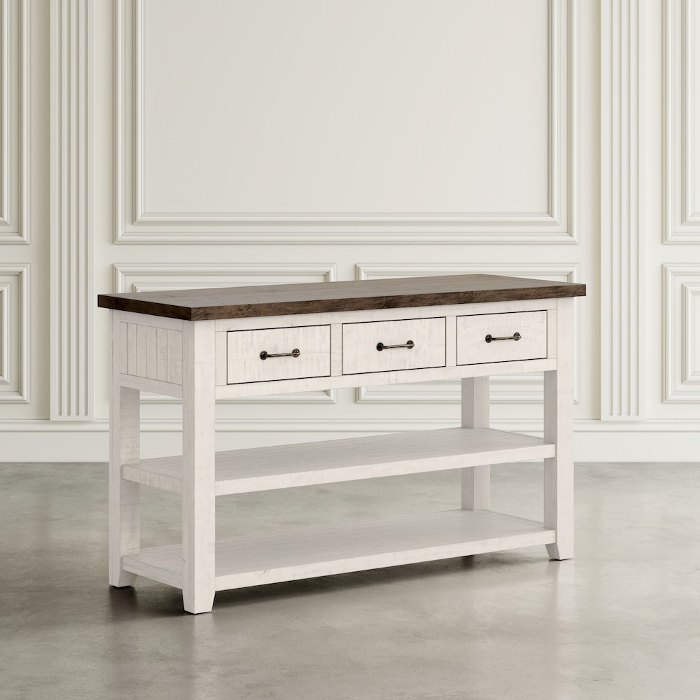 Madison County Rustic Reclaimed Pine Farmhouse Harris 50" Sofa Console Table