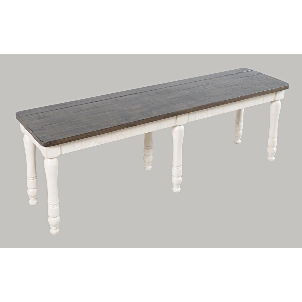 Madison County Rustic Reclaimed Solid Wood Farmhouse 54" Dining Bench