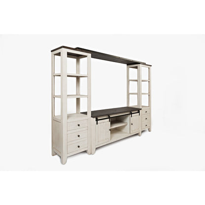 Rustic Reclaimed Pine Farmhouse Entertainment Center with 60'' TV Console