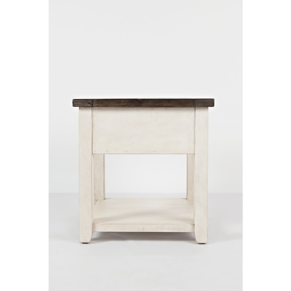Madison County Rustic Reclaimed Pine Farmhouse End Table