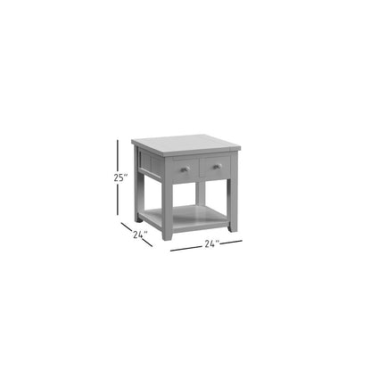 Madison County Rustic Reclaimed Pine Farmhouse End Table