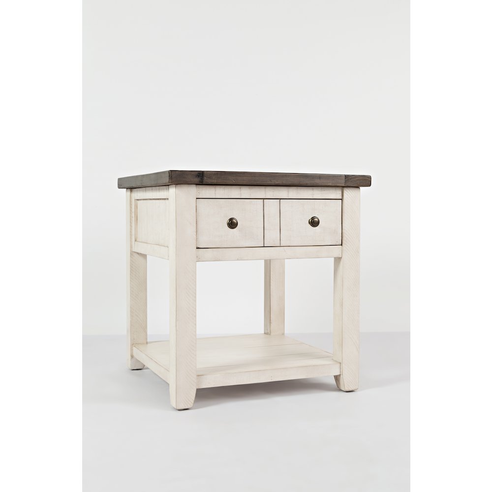 Madison County Rustic Reclaimed Pine Farmhouse End Table