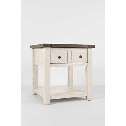 Madison County Rustic Reclaimed Pine Farmhouse End Table