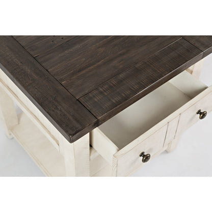 Madison County Rustic Reclaimed Pine Farmhouse End Table