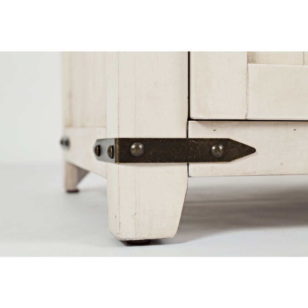 Rustic Reclaimed Solid Wood Farmhouse 32" Barn Door Accent Cabinet