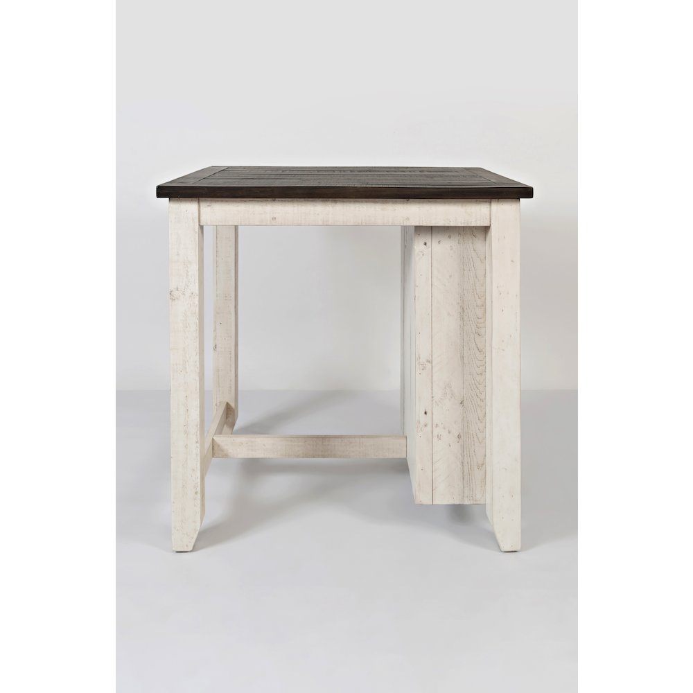 Rustic Reclaimed Solid Wood Farmhouse 3 Piece Counter Height Dining Set