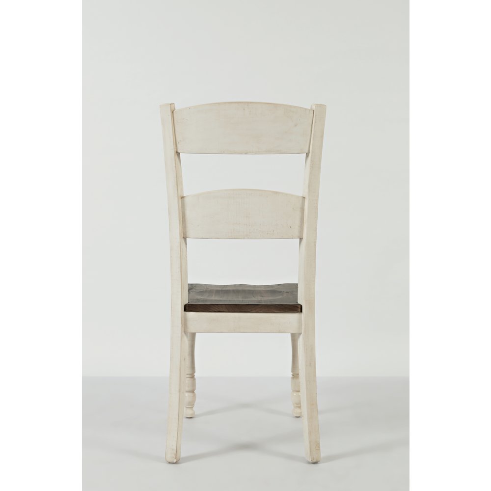 Rustic Reclaimed Pine Farmhouse Ladderback Dining Chair (Set of 2)