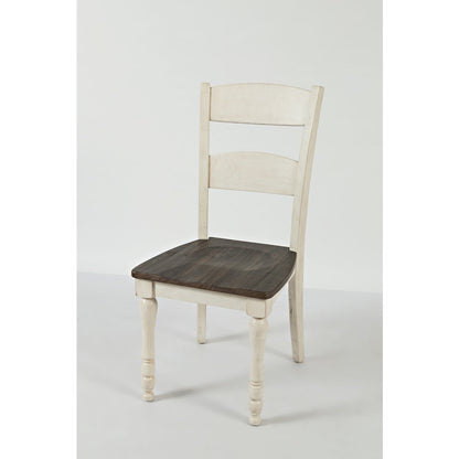 Rustic Reclaimed Pine Farmhouse Ladderback Dining Chair (Set of 2)