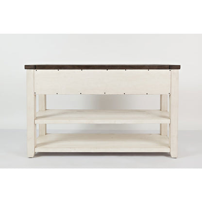 Madison County Rustic Reclaimed Solid Wood Farmhouse Sofa 50" Sofa Table