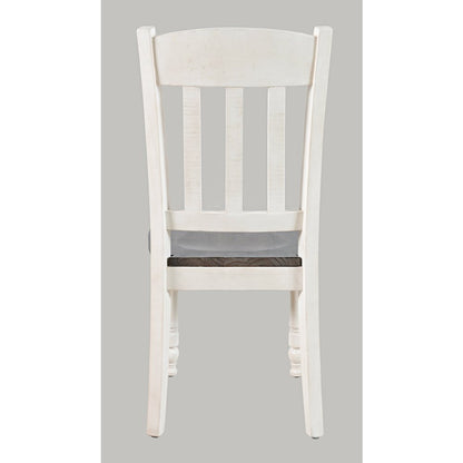 Rustic Reclaimed Solid Wood Farmhouse Slatback Dining Chair (Set of 2)