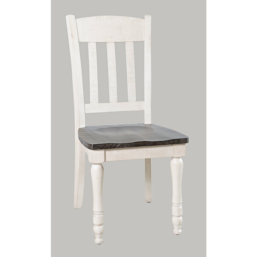 Rustic Reclaimed Solid Wood Farmhouse Slatback Dining Chair (Set of 2)