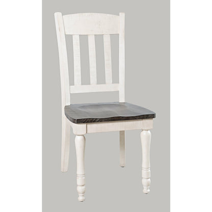 Rustic Reclaimed Solid Wood Farmhouse Slatback Dining Chair (Set of 2)