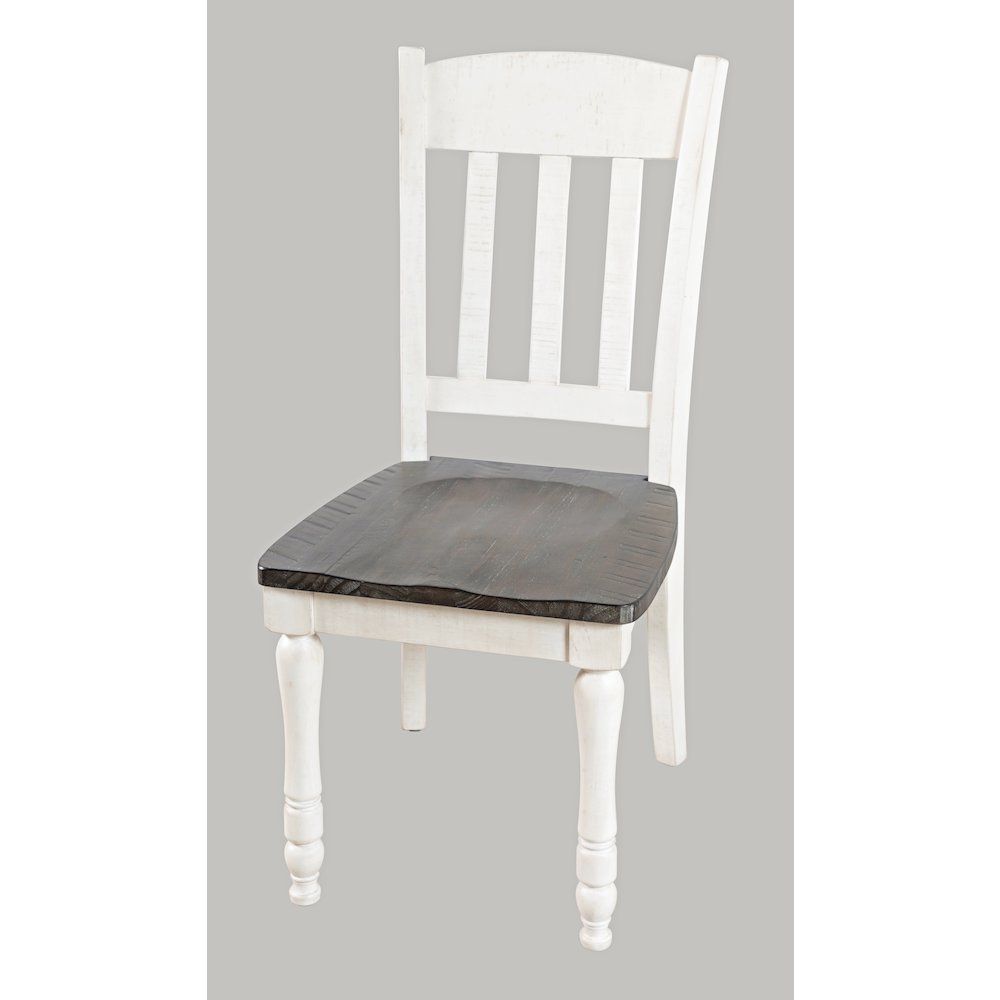 Rustic Reclaimed Solid Wood Farmhouse Slatback Dining Chair (Set of 2)