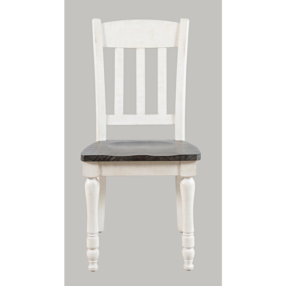 Rustic Reclaimed Solid Wood Farmhouse Slatback Dining Chair (Set of 2)