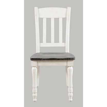 Rustic Reclaimed Solid Wood Farmhouse Slatback Dining Chair (Set of 2)