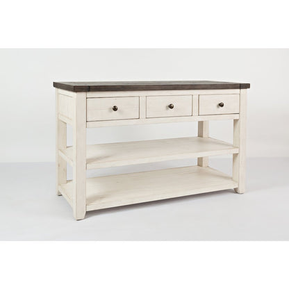 Madison County Rustic Reclaimed Solid Wood Farmhouse Sofa 50" Sofa Table