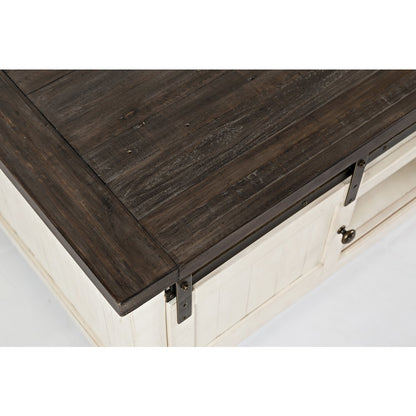 Madison County 50" Rustic Reclaimed Pine Farmhouse Barn Door Coffee Table