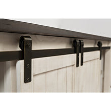 Madison County Rustic Reclaimed Solid Wood Farmhouse 60" Barn Door Console