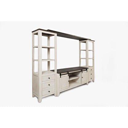 Madison Country Media Wall - Vintage White