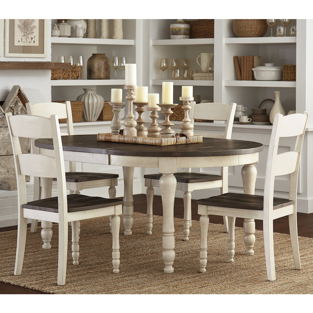 Rustic Reclaimed Pine Farmhouse Ladderback Dining Chair (Set of 2)