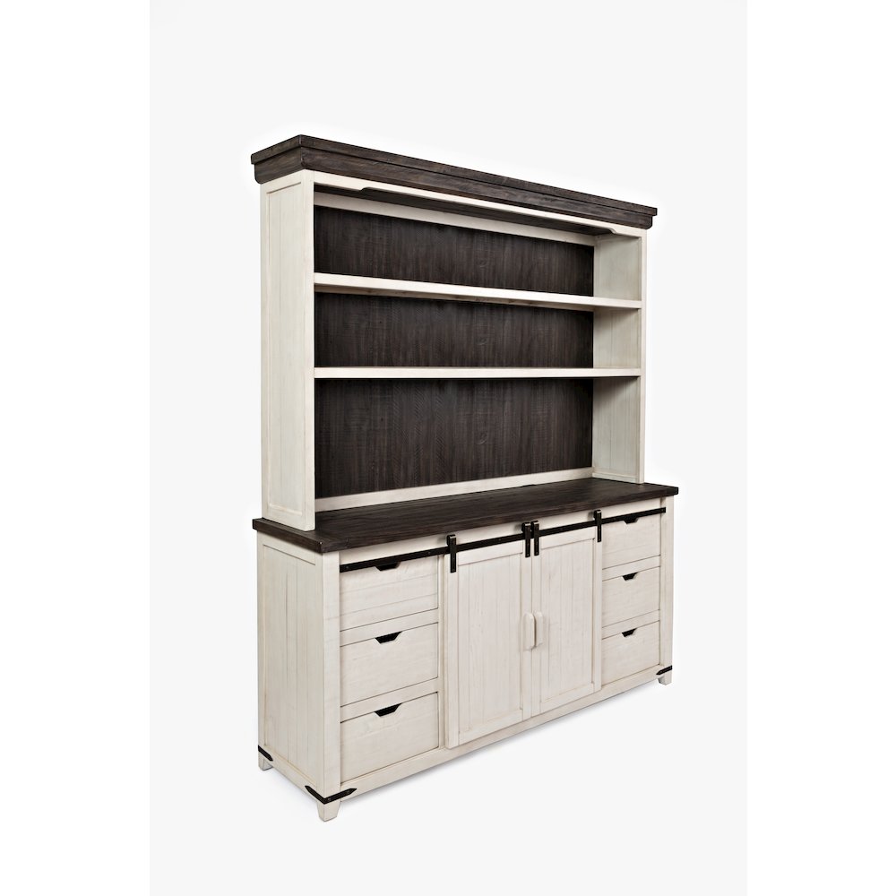 Madison County Rustic Reclaimed Pine Farmhouse Hutch Server