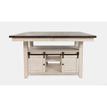 Rustic Reclaimed Solid Wood Farmhouse Adjustable Height 72" Dining Table