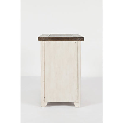 Madison County Rustic Reclaimed Pine Farmhouse Chairside Table