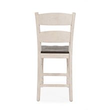 Rustic Reclaimed Pine Farmhouse Ladderback Counter Stool (Set of 2)