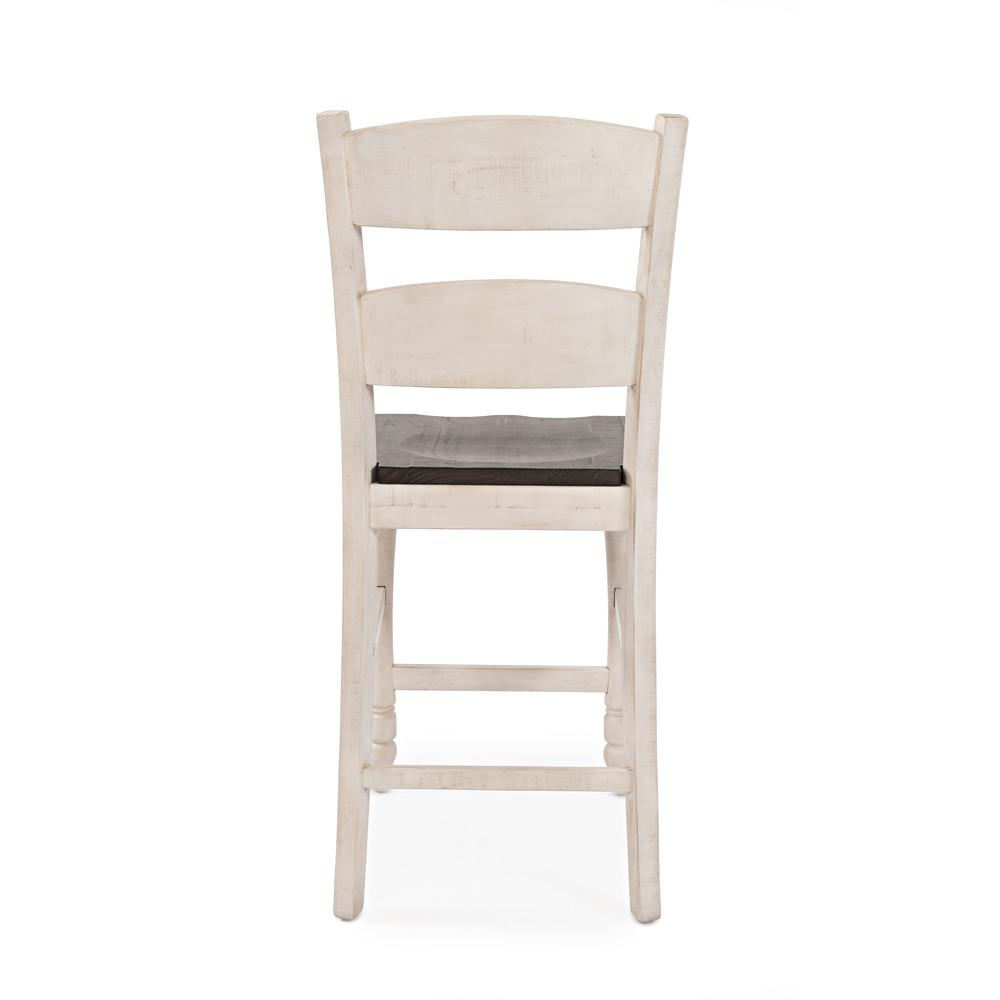 Ladderback Counter Stool - Vintage White, Set of 2