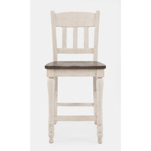 Madison County Rustic Reclaimed Pine Farmhouse Slatback Counter Stool (Set of 2)