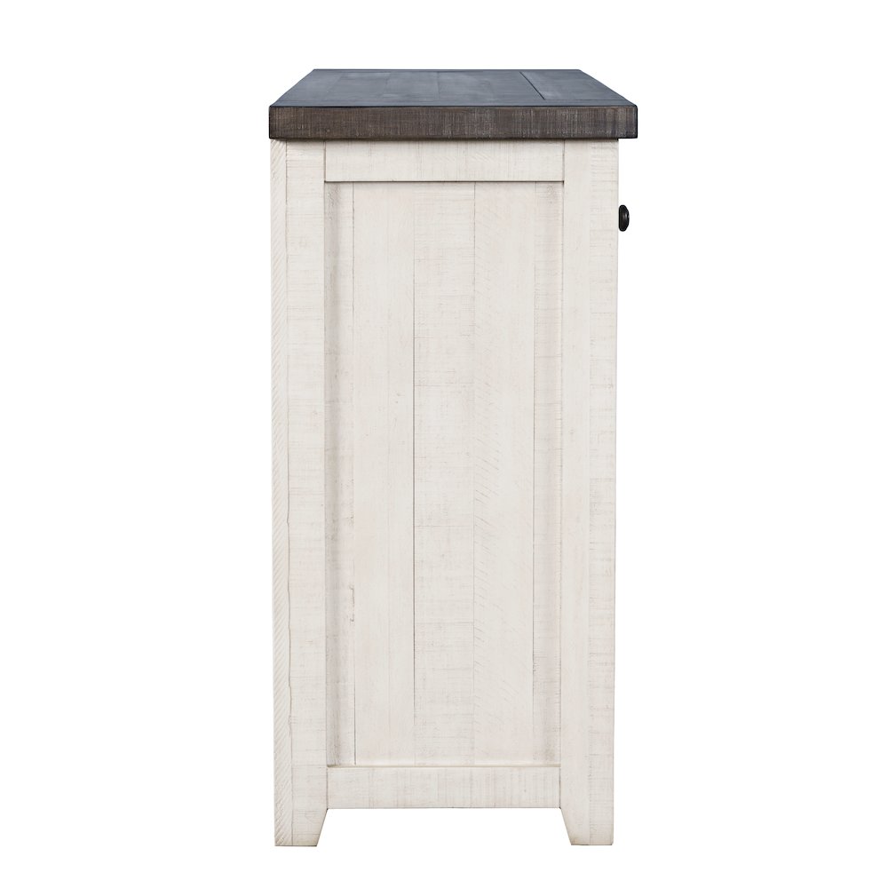 Solid Wood Rustic 32" Farmhouse Electric Fireplace Console TV Stand