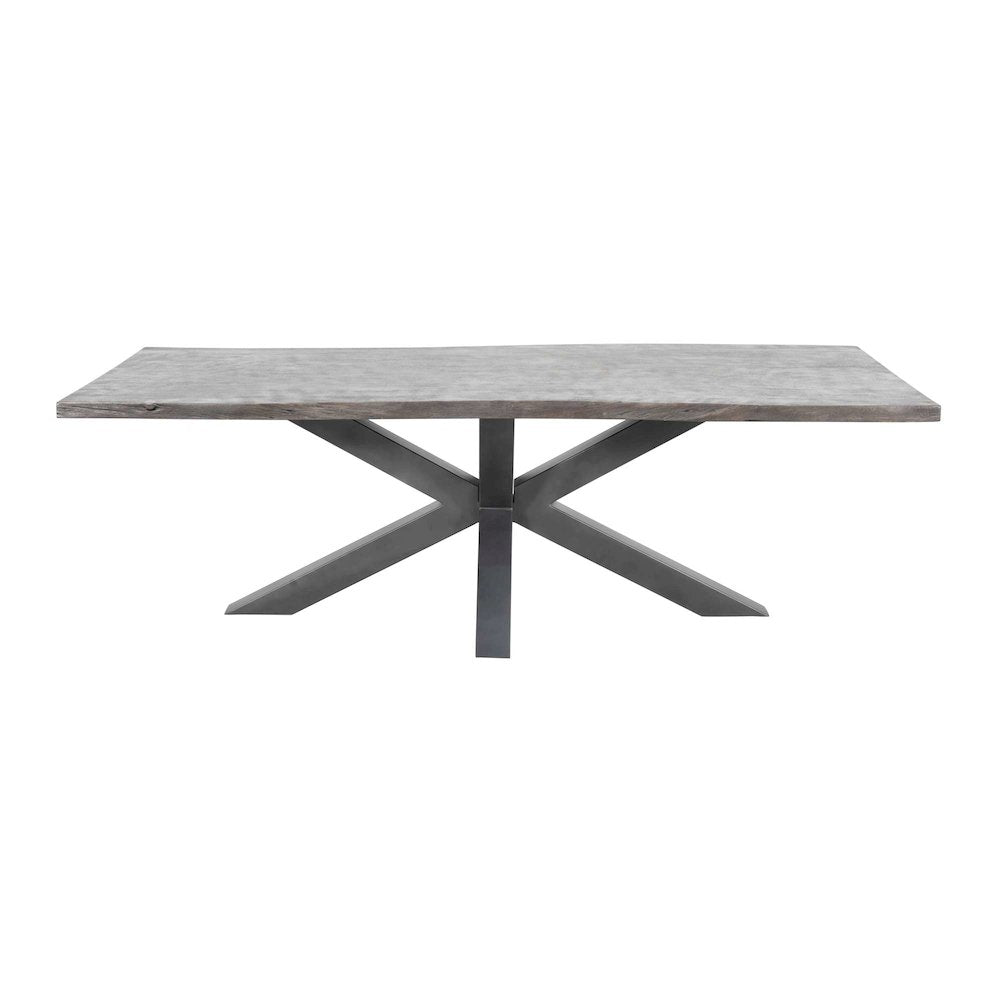 Nordic Ridge 94" Modern Rustic Solid Wood Live Edge Dining Table